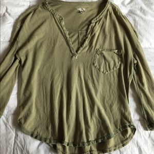 Missy green, slouchy tunic